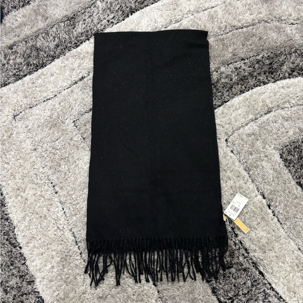 Black Fringe Scarf
